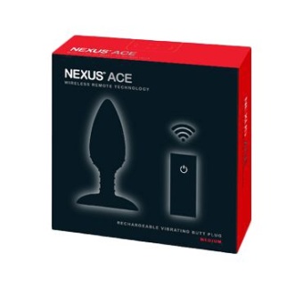 Анальная вибропробка с пультом Nexus Ace Butt Plug M черная