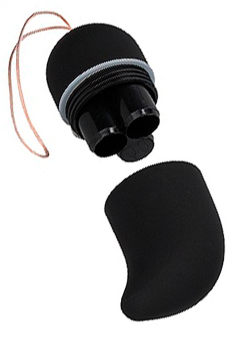 Чёрное радиоуправляемое виброяйцо Vibrating G-spot Egg medium