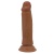 Коричневый фаллоимитатор с подвижной кожей Quentin - 18,4 см. Коричневый фаллоимитатор с подвижной кожей Quentin - 18,4 см.