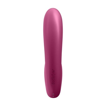 Вибратор с вакуумным стимулятором и приложением Satisfyer Sunray малиновый