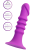 Фаллоимитатор с ребрышками A-Toys Drilly фиолетовы - 14 см