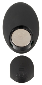 Черный вибростимулятор простаты RC Prostate Massager - 13,1 см.