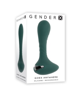 Изумрудный вибромассажёр простаты Goes Anywhere - 12,3 см.