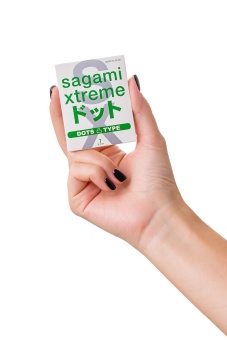 Утончённые рельефные презервативы Sagami Xtreme Type-E 1 шт