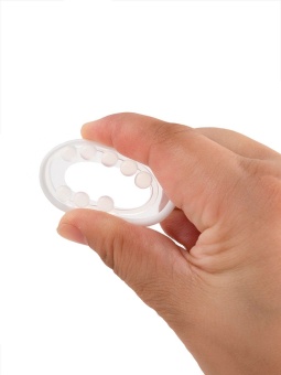 Эрекционное кольцо со стимулирующими шариками сверху и снизу