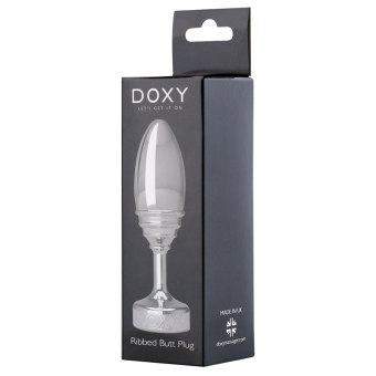 Вытянутая анальная пробка Doxy Butt Plug Smooth