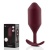 Утяжелённая анальная пробка для ношения b-Vibe Snug Plug 5 большая бордовая