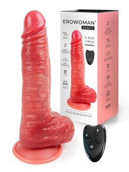 Телесный вибратор-реалистик с имитацией семяизвержения - 26 см.