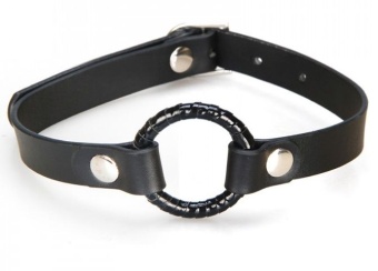 Кляп с кольцом чёрного цвета Open Mouth Gag