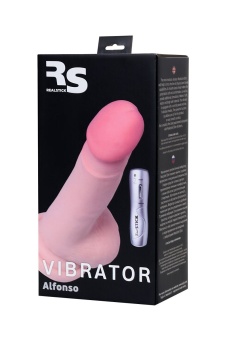 Вибратор реалистик на присоске с мошонкой Toyfa Realstick Elite 15см телесный