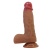 Телесный фаллоимитатор из жидкого силикона Duvall - 19,3 см.