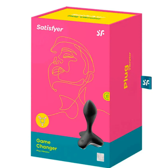 Анальная вибропробка Satisfyer Game Changer с приложением чёрная
