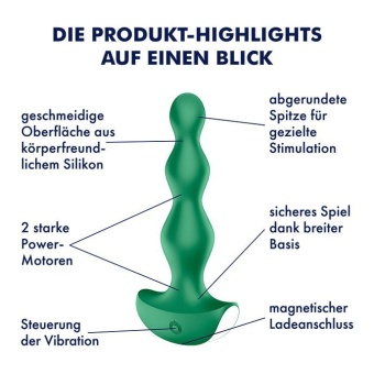 Анальный вибростимулятор Satisfyer Lolli Plug 2 зелёный