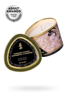 Массажное аромамасло в виде свечи Shunga Vanilla Fetish Ванильный Фетиш - 170 мл