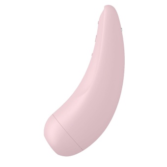 Вакуумный стимулятор Satisfyer Curvy 2+ с приложением  розовый