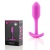 Утяжеленная анальная мини пробка для ношения b-Vibe Snug Plug 1 розовая