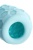 Рельефный мини-мастурбатор A-Toys Flaff бирюзовый - 8 см