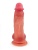 Телесный силиконовый фаллоимитатор на присоске - 19 см. Телесный силиконовый фаллоимитатор на присоске - 19 см.