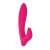 Розовый вибратор с клиторальным отростком Bliss Vibrator - 17,8 см.