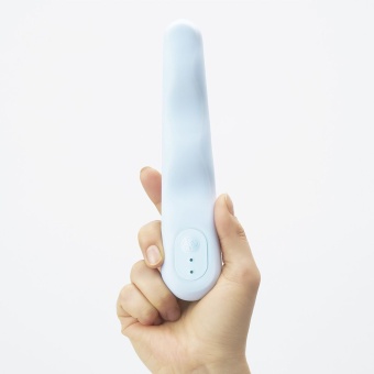 Нереалистичный гибкий вибратор Iroha Fit Minamozuki голубой