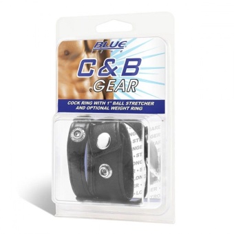 Утяжка на кнопках с кольцом для грузов Cock Ring with Ball Stretcher