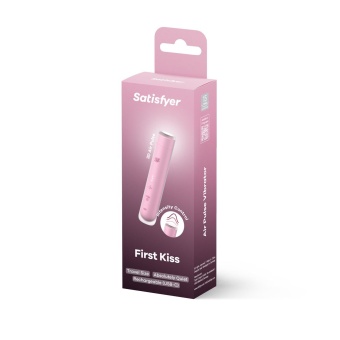 Вакуумно-волновой клиторальный стимулятор помада Satisfyer First Kiss розовый
