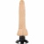 Телесный вибратор на присоске Basecock Realistic Vibrator 2in1 - 18,5 см.