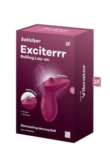 Вибратор для клитора с шариком Satisfyer Exciterrr бордовый
