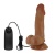 Темно-бежевый вибратор с подвижной кожей Zebulon - 19,4 см. Темно-бежевый вибратор с подвижной кожей Zebulon - 19,4 см.