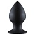 Чёрная анальная пробка Thick Anal Plug Small - 7,8 см.