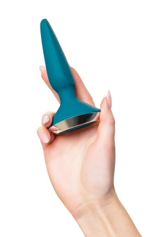 Анальная вибропробка Satisfyer Plug Ilicious 1 с приложением бирюзовая