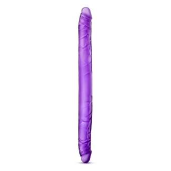 Фиолетовый двусторонний фаллоимитатор B Yours 16  Double Dildo - 40,6 см.