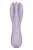Сиреневый клиторальный вибромассажер Threesome 2