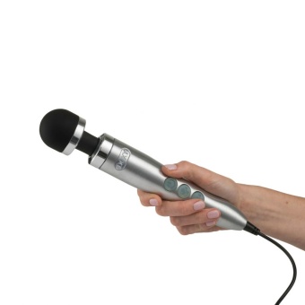 Жезловый вибромассажёр Doxy Number 3 Wand Massager серебристый