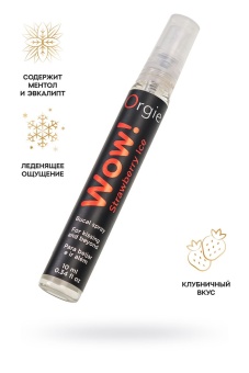 Охлаждающий оральный спрей Orgie WOW! со вкусом клубники 10 мл