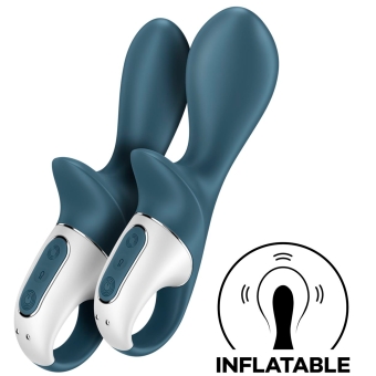 Анальный расширяемый вибратор Satisfyer Air Pump Booty 2 серый