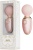 Нежно-розовый мини-вибратор с функцией нагрева Ava