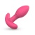 Розовая интерактивная вибропробка Axel - 10 см.