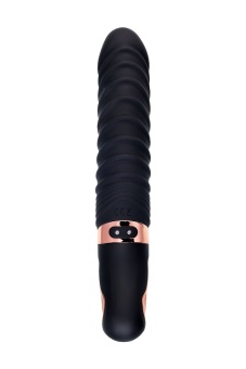 Вибратор Waname D-Splash Hurricane с ребрышками 22,5 см черный