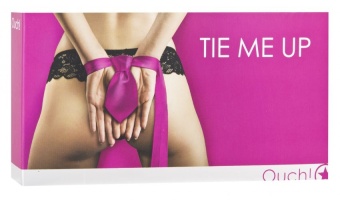 Лента в виде галстука для бондажа Ouch! Tie Me Up розовая
