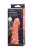 Телесная закрытая насадка с пупырышками Cock Sleeve Size S - 13,8 см.