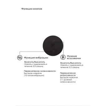 Вибратор с бесконтактной стимуляцией клитора Irresistible Mythical черный