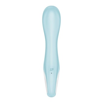Расширяемый вибратор Satisfyer Air Pump Vibrator 5 с приложением голубой