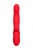 Красный вибратор Redli с двигающейся головкой - 21 см.