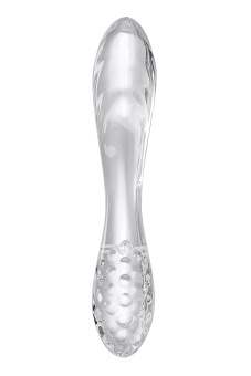 Двухсторонний стеклянный фаллоимитатор Satisfyer Dazzling Crystal 1 прозрачный