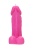 Розовая свеча в форме пениса - 13 см.
