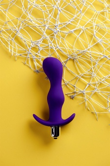 Анальная вибропробка A-Toys Vibro Anal Plug L 14 см фиолетовая