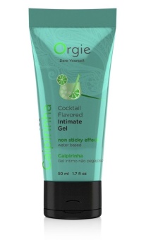 Водный лубрикант Orgie Lube Tube Cocktail Caipirinha со вкусом коктейля Кайпиринья 50 мл