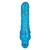 Синий вибратор-реалистик Sparkle Glitter Jack - 18,25 см.