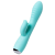 Мятный Вибратор с клиторальным стимулятором и язычком Jos Milo - 20 см